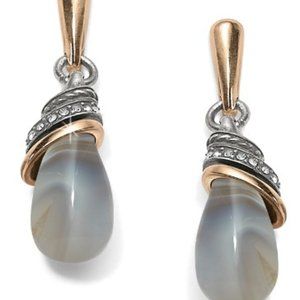 Neptune's Rings Agate Teardrop Earrings